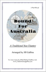 Bound for Australia! Three-Part Mixed choral sheet music cover